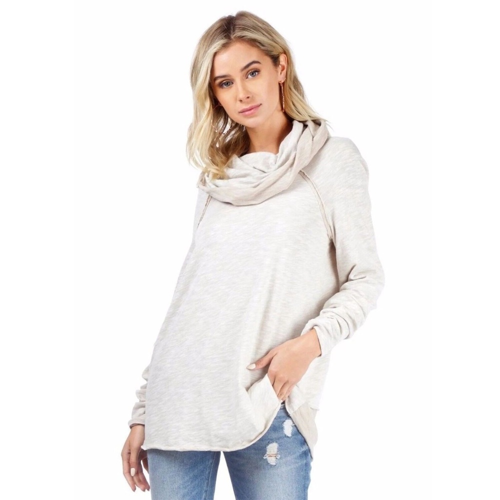 Free People Beach Cocoon Cowl Pullover S